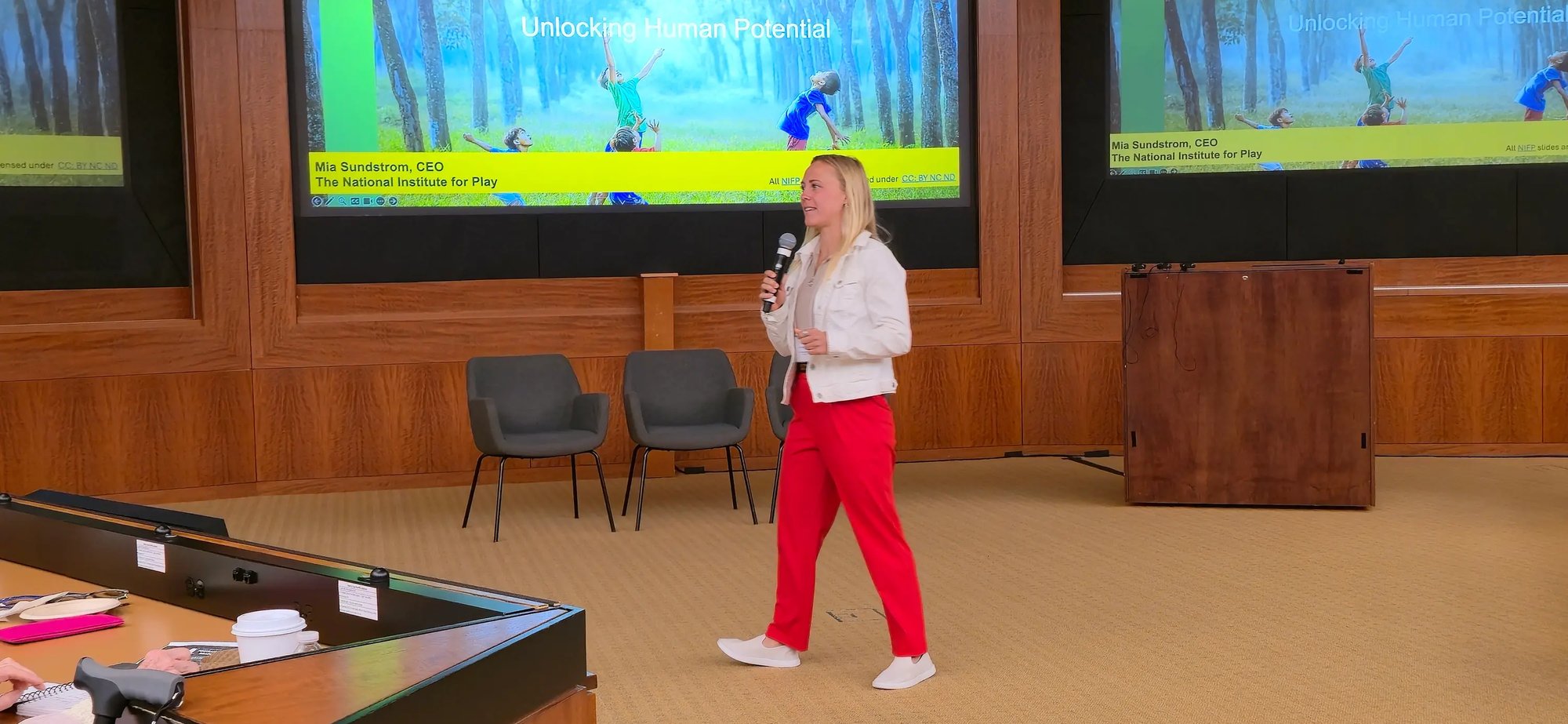 Mia Sundstrom at the New York Power of Play Conference