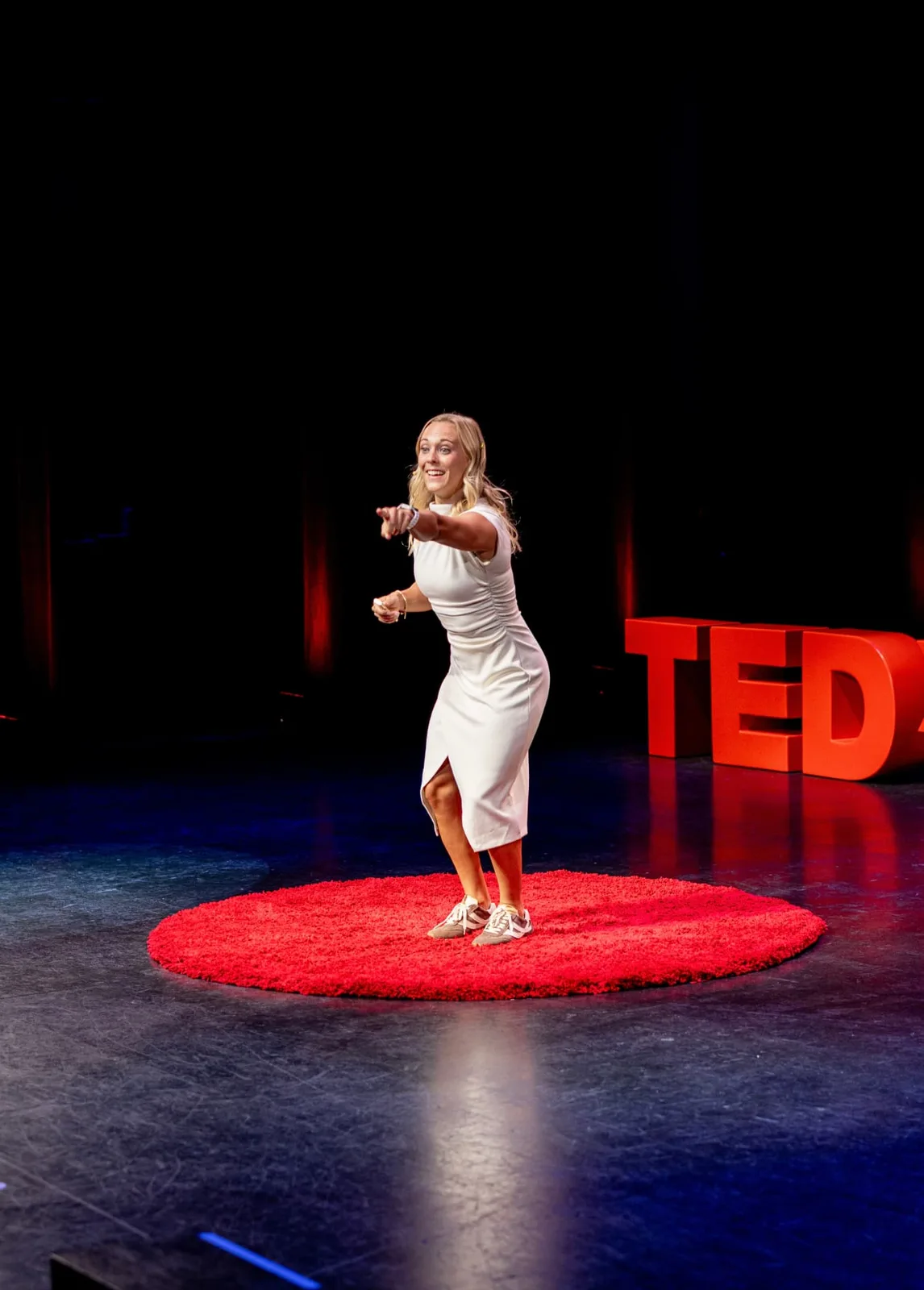 Mia Sundstrom speaking at TED