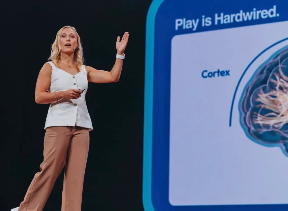 Mia Sundstrom speaking at TED